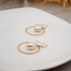 Pearl Specialshaped Geometric Earrings Electroplated For Women
