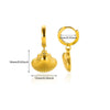 Pearl Stainless Steel Leaf Flower Retro Earrings With Electroplating