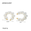 Pearl Starshaped Electroplated Women's Ear Plugs And Earrings
