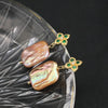 Pearl Stud Earrings Geometric Light Luxury Baroque Electroplating Jewelry