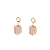 Pearl Stud Earrings Geometric Light Luxury Baroque Electroplating Jewelry