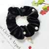 Pearl Velvet Fashion Hair Scrunchies