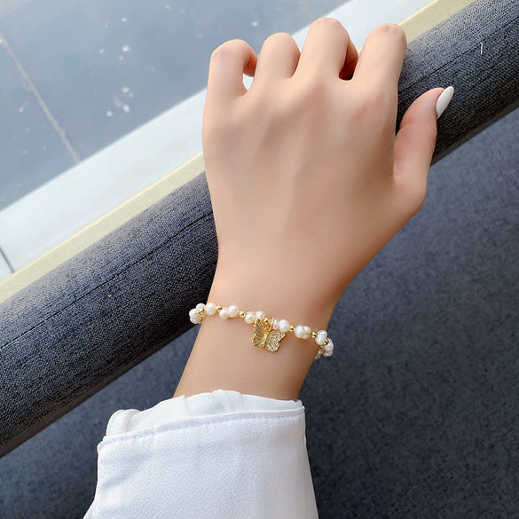 Pearl Women's Natural Insects Style Bracelet
