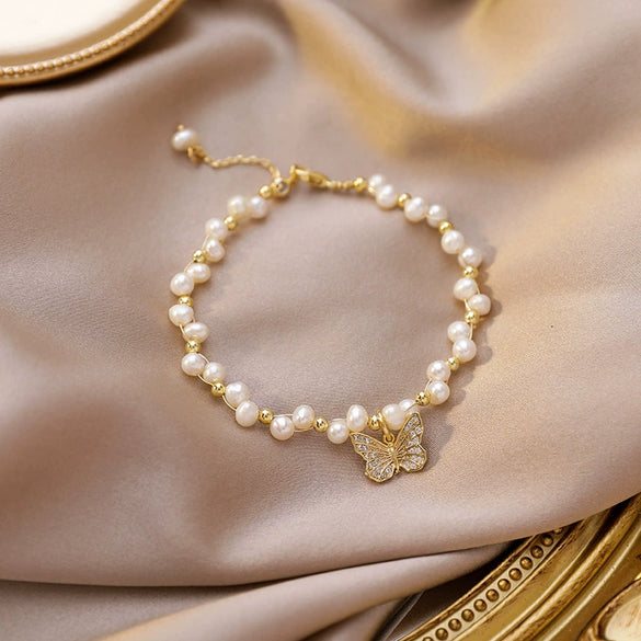 Pearl Women's Natural Insects Style Bracelet