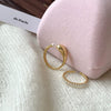 Pearl Zircon Splicing Butterfly Ring Real Gold Electroplated For Women With Animal Pattern