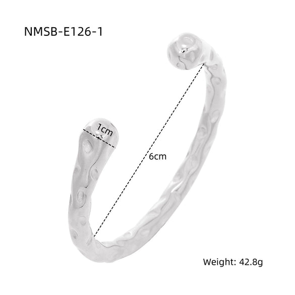 Pearl Zircon Titanium Steel Electroplated Bracelet For Women