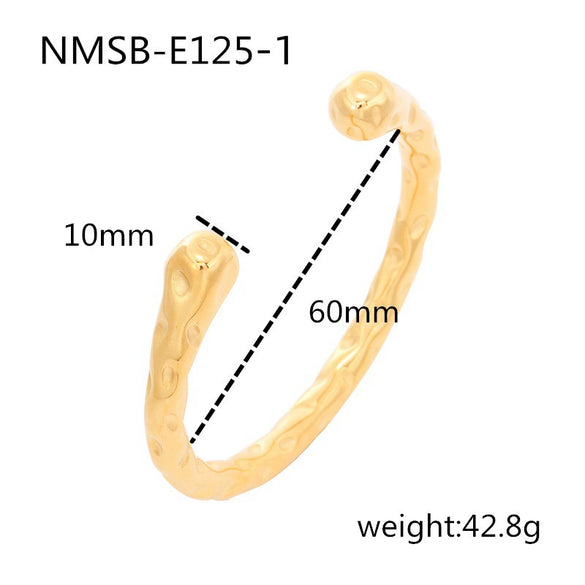 Pearl Zircon Titanium Steel Electroplated Bracelet For Women