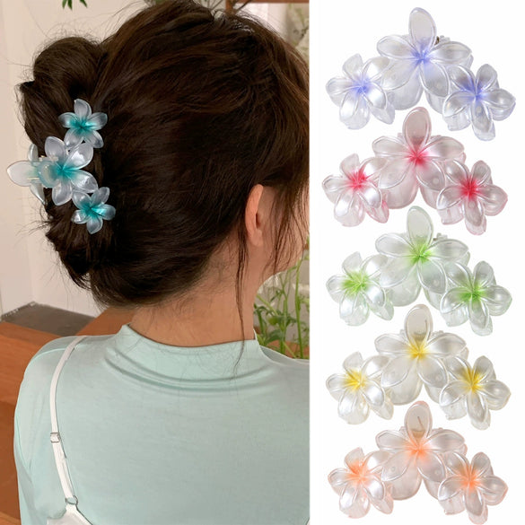 Pearlescent Egg Flower Hair Clip Women's Accessories With Baking Paint Plant Flowers Style