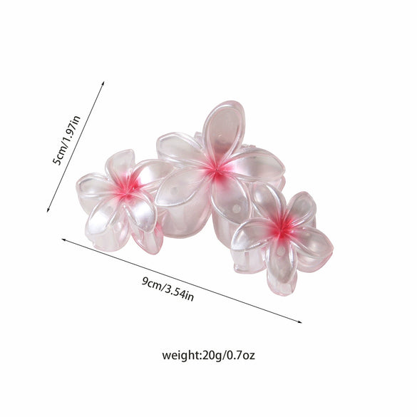 Pearlescent Egg Flower Hair Clip Women's Accessories With Baking Paint Plant Flowers Style