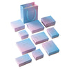 Pearlescent Gradient Pink Jewelry Packaging Box Made Of Paper And Cardboard For Earrings Ring Necklace Bracelet