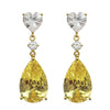 Pearshaped Copper Women's Earrings With Drop Shape Design