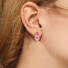 Pearshaped Water Drop Copper Zircon Earrings