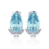 Pearshaped Water Drop Copper Zircon Earrings