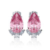 Pearshaped Water Drop Copper Zircon Earrings