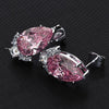 Pearshaped Water Drop Copper Zircon Earrings