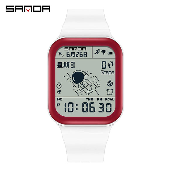 Pedometer Abs Tpu Rectangle Outdoor Sports Waterproof Natural Style