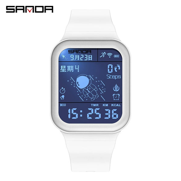 Pedometer Abs Tpu Rectangle Outdoor Sports Waterproof Natural Style