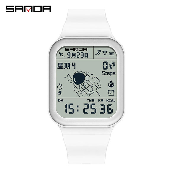 Pedometer Abs Tpu Rectangle Outdoor Sports Waterproof Natural Style