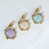Pendant Accessories Colorful Shell Fanshaped Copper Electroplated Marine Series Diy Handmade