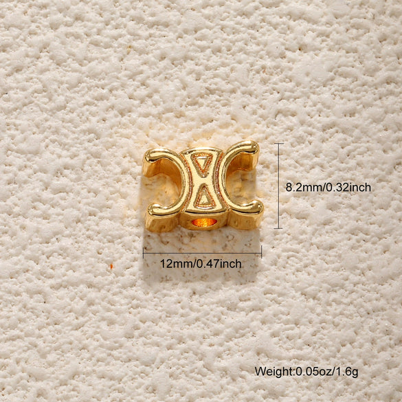 Pendant Accessories Copper Electroplating Cross Hive Peace Logo Key Shape