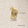 Pendant Accessories Copper Electroplating Cross Hive Peace Logo Key Shape