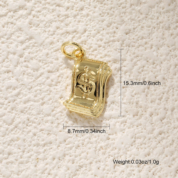 Pendant Accessories Copper Electroplating Cross Hive Peace Logo Key Shape