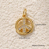 Pendant Accessories Copper Electroplating Cross Hive Peace Logo Key Shape
