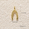 Pendant Accessories Copper Electroplating Cross Hive Peace Logo Key Shape