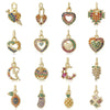 Pendant Accessories Copper Geometric Electroplating Micro Inlaid Zircon Love Simple Fashion
