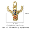 Pendant Accessories Copper Geometric Electroplating Micro Inlaid Zircon Love Simple Fashion