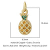 Pendant Accessories Copper Geometric Electroplating Micro Inlaid Zircon Love Simple Fashion