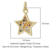 Pendant Accessories Copper Geometric Electroplating Micro Inlaid Zircon Love Simple Fashion