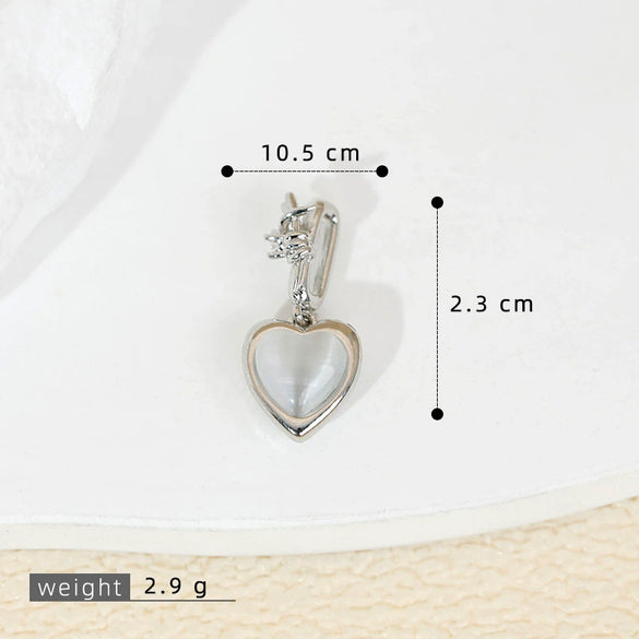 Pendant Accessories Copper Heart Shape Electroplating Cartoon Style