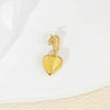 Pendant Accessories Copper Heart Shape Electroplating Cartoon Style
