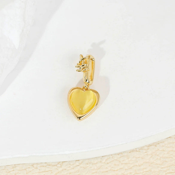 Pendant Accessories Copper Heart Shape Electroplating Cartoon Style