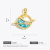 Pendant Accessories Goldplated Copper Zircon Inlay Starfish And Oval Shape