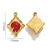 Pendant Accessories Natural Stone Titanium Steel Plated 18K True Gold Electroplating Stainless Steel Niche Style
