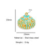 Pendant Accessories Stainless Steel Oildropped Shell Ocean Series