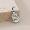 Pendant Accessories Women's Fresh And Sweet Stainless Steel With White Shell And English Letters