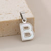 Pendant Accessories Women's Fresh And Sweet Stainless Steel With White Shell And English Letters