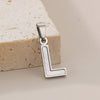 Pendant Accessories Women's Fresh And Sweet Stainless Steel With White Shell And English Letters