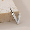 Pendant Accessories Women's Fresh And Sweet Stainless Steel With White Shell And English Letters