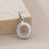 Pendant Accessories Women's Fresh And Sweet Stainless Steel With White Shell And English Letters