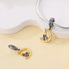 Pendant Beads Jewelry Accessories Copper Silver Plated Animal Dripping Oil Design Moon Cat Playing Butterfly