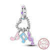 Pendant Beads Jewelry Accessories 925 Sterling Silver Heart Musical Note Dripping Oil Original Design