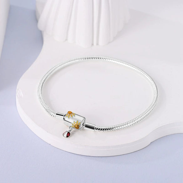 Pendant Beads Silver Plated With Flowers Insects Animals Zodiac Pattern For Women