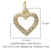 Pendant Bracelet Accessories Copper Micro Inlaid Zircon Geometric Electroplating