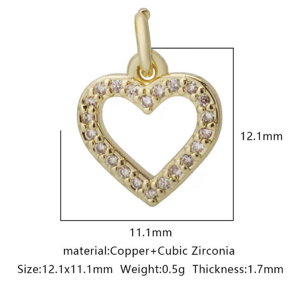 Pendant Bracelet Accessories Copper Micro Inlaid Zircon Geometric Electroplating