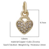 Pendant Bracelet Accessories Copper Micro Inlaid Zircon Geometric Electroplating