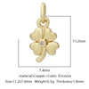 Pendant Bracelet Accessories Copper Micro Inlaid Zircon Geometric Electroplating